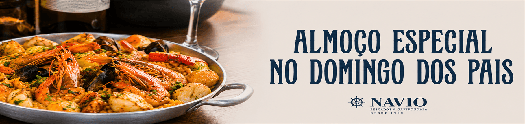 Almoço especial no Domingo dos Pais da Navio